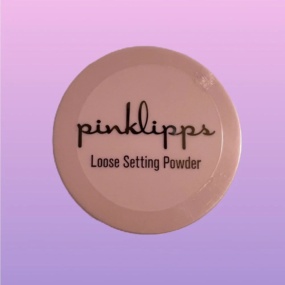 IPSY cotton Canvas makeup bag & Pinklipps Loose Setting powder